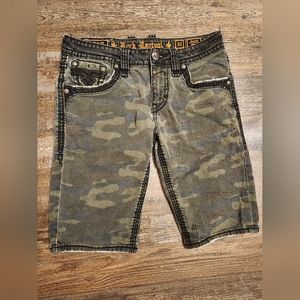 Rock Revival Ascot Camo Stretch Short (Ascot H206) Size 32